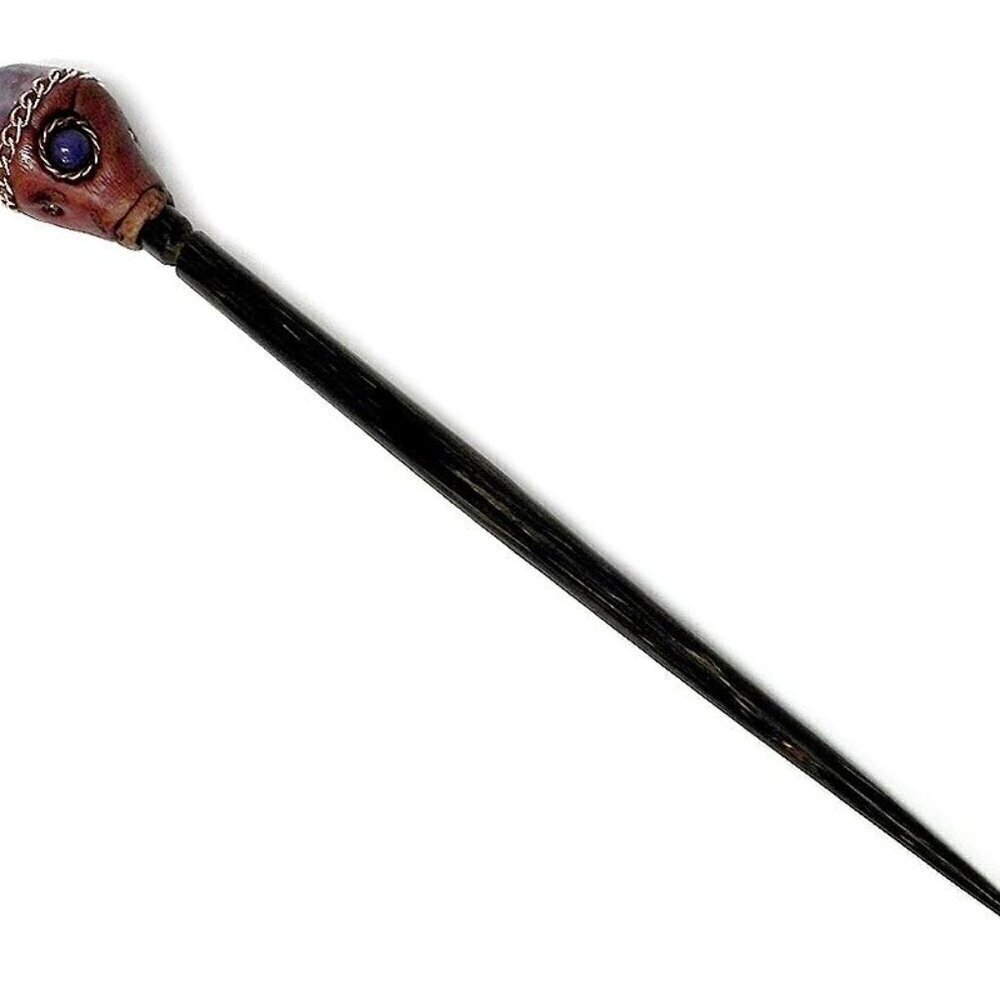Natural Tumbled Healing Gemstone Crystal Chonta Wooden Hair Sticks – Handmade Ha